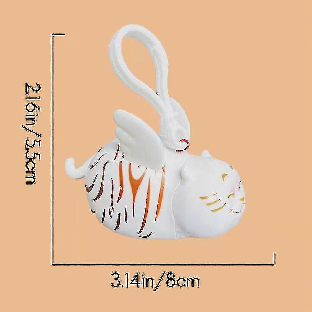 Compatible Withcartoon Tiger Wings Keychain Will Fly Tiger Creative With Wings-b