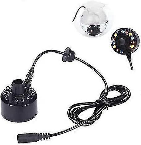 Mini Fog Machine 12 Led Ultrasonic Nebler Maker Led Fog Machine Smoke Diffuser Mist Maker Suitable For Indoor Or Outdoor Fountains