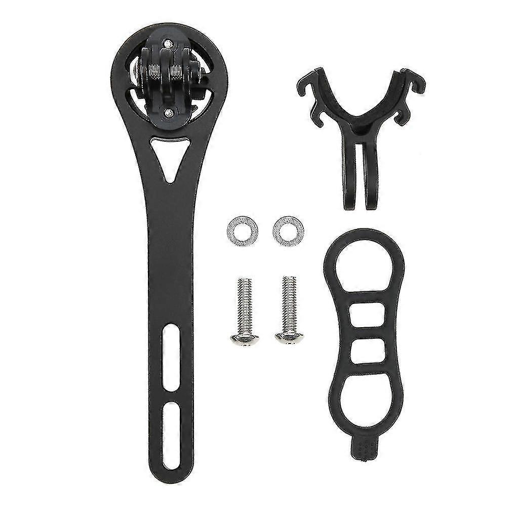 Metal bicycle riding code table gps seat extension mount bracket for bryton / garmin / wahooblack