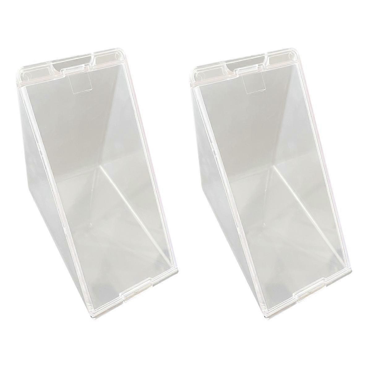 Triangle Sandwich Container Reusable Washable Sandwich Box Clear Sandwich Boxes 2PCS