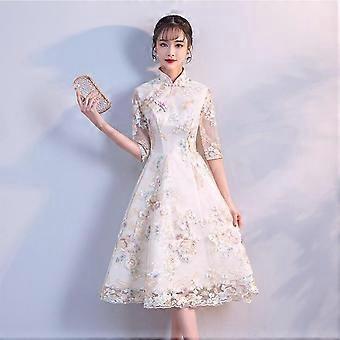 JWL-Vintage Chinese Style Wedding Dress Retro Toast Clothing Mini Gown  Marriage Cheongsam Qipao Party Evening Dress Vestidos Clothes | Fruugo UK