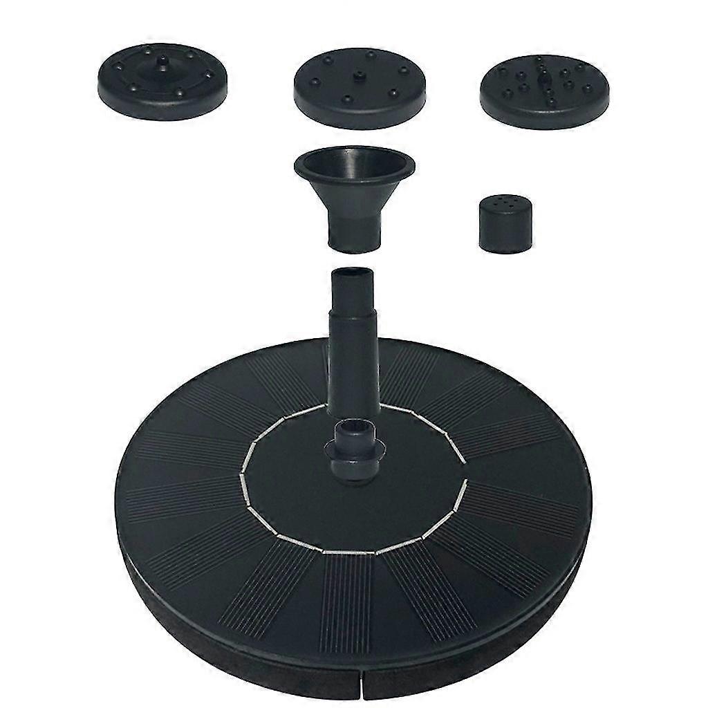 Solar  Pump For Bird Bath With 4 Nozzle Free Standing For Bird Bath Garden