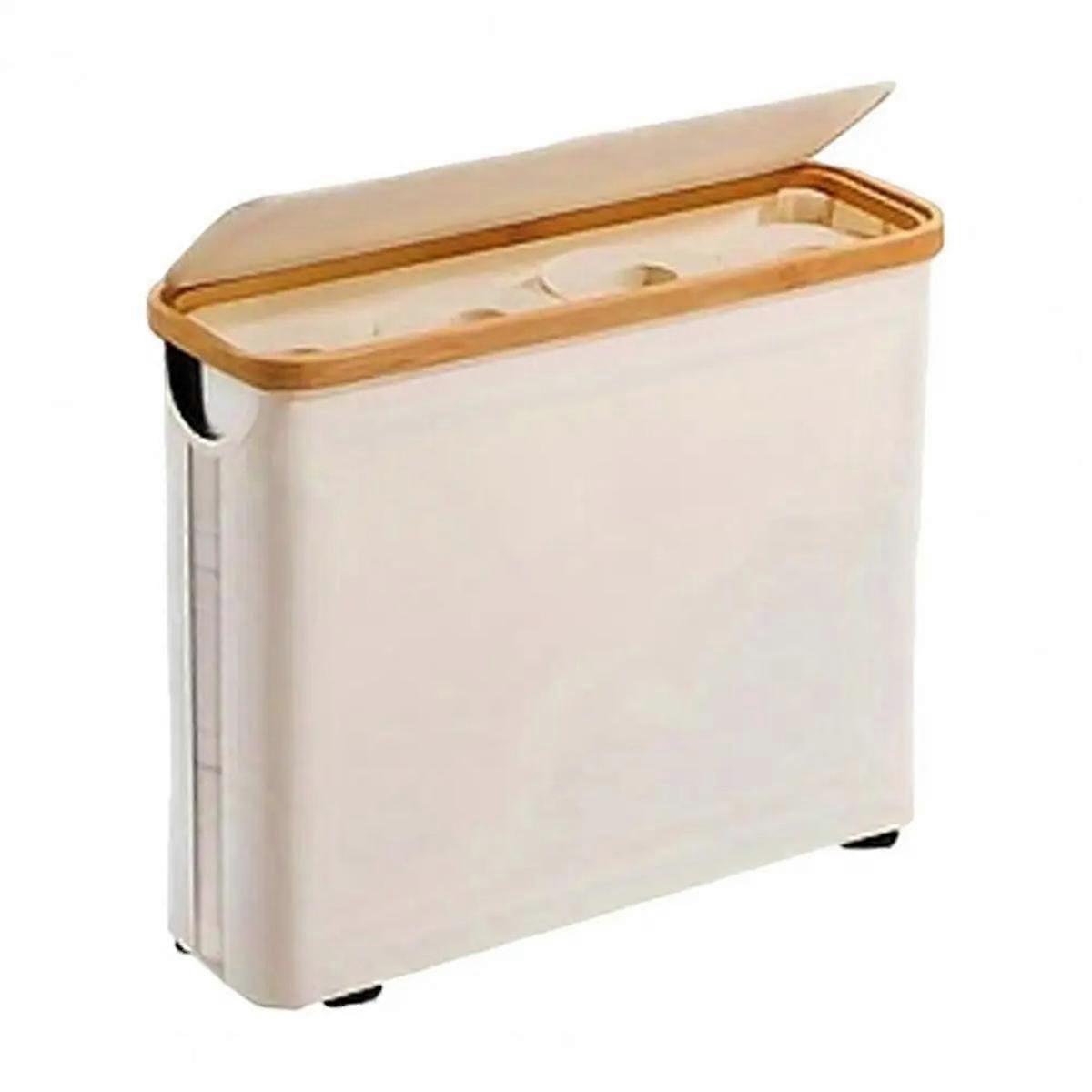 Toilet Paper Storage Basket with Lid Large Capacity Breathable Collapsibles Design Toilet Paper Hol