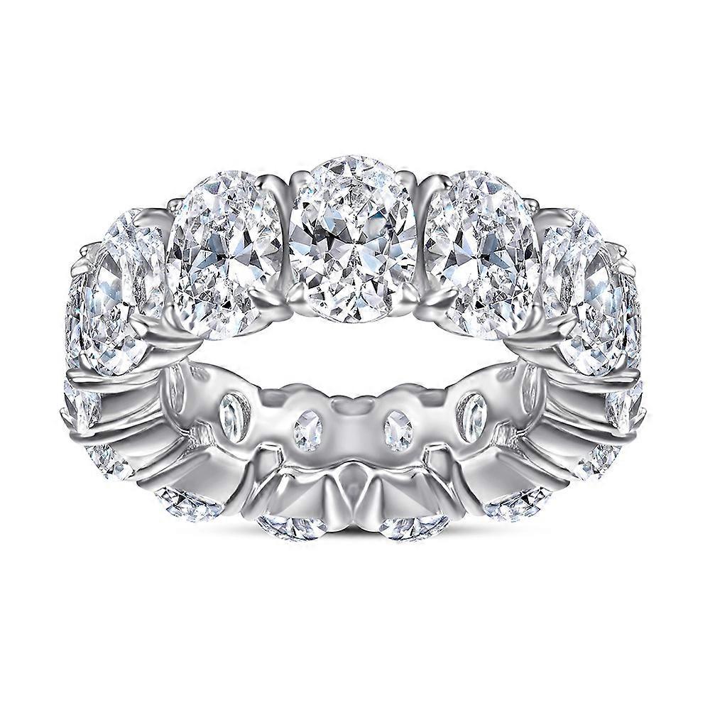 Women's Wedding Ring Oval Cut Engagement Ring Eternity Ring