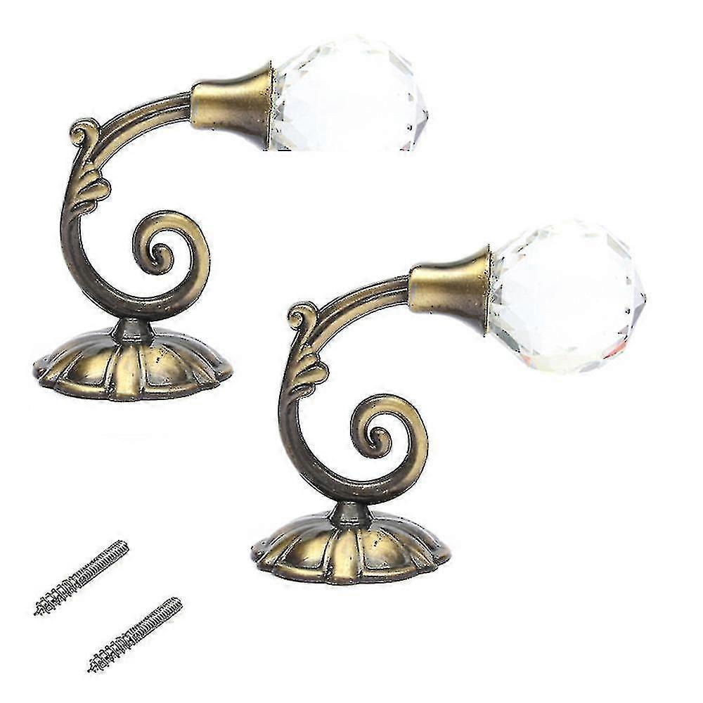 Extra Large Glass Crystal Curtain Hold Backs Tie Back Wall Hook