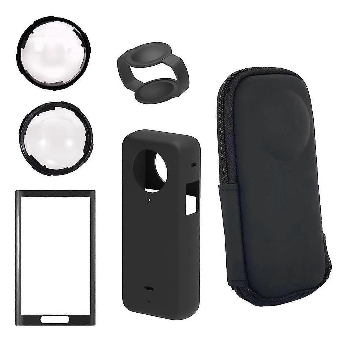 Camera Protective Accessories Kit For X4, Lens Guard/silicone Protective Cover/screen Protectors/camera Case