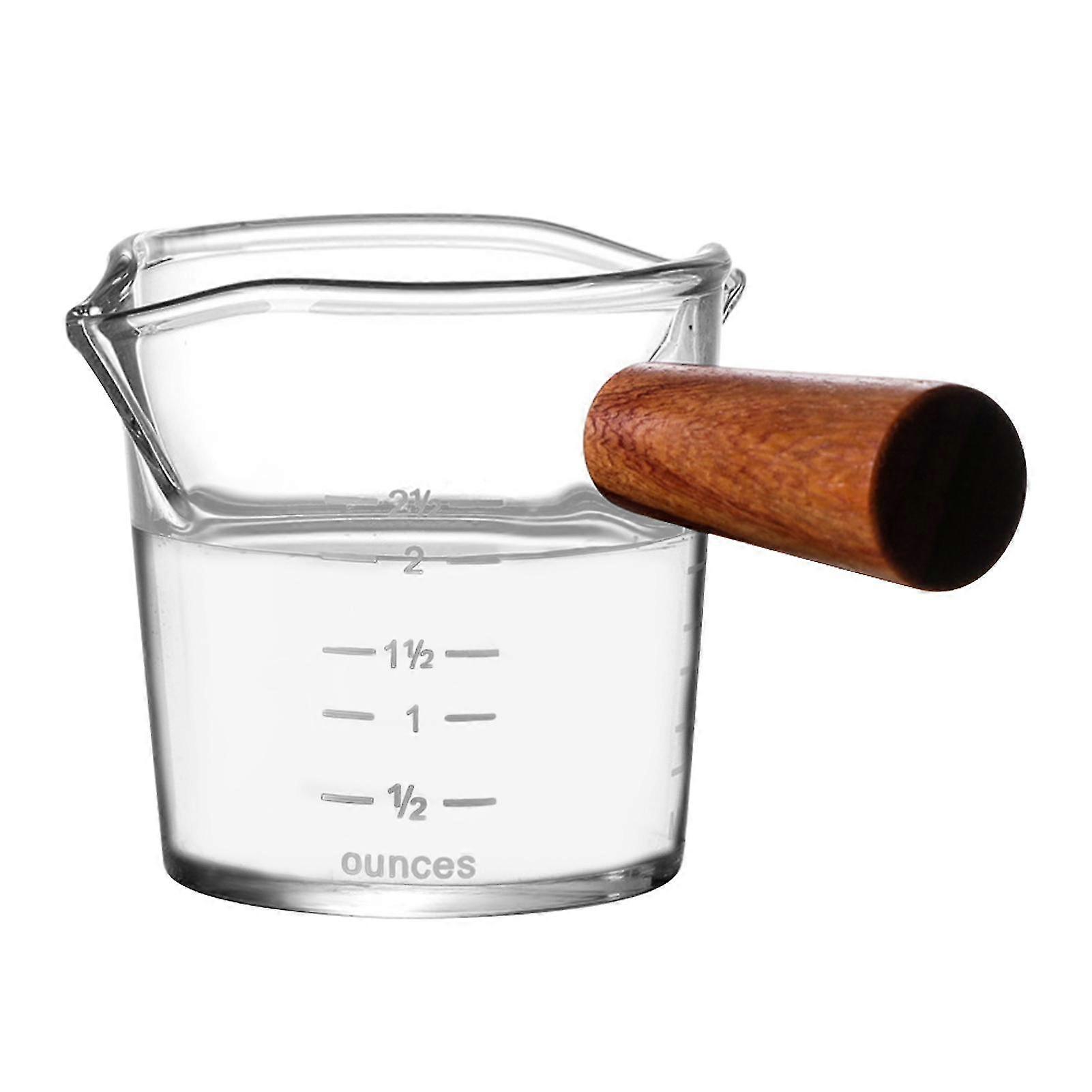 100ml High Borosilicate Glass Home Double Spout Espresso Measuring Cup