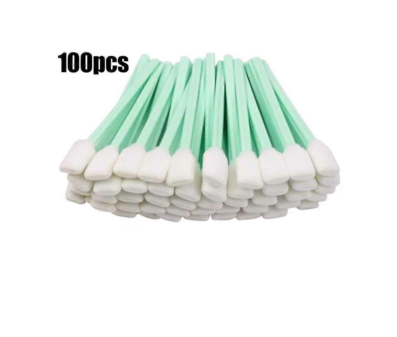 100pcs Cleaning Swabs Foam Tips Sponge Stick For Inkjet Printer Optical Equipments
