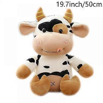 19.7 Inch Plush Cow Stuffed Toy,cute Soft Cow Plush Toy,white And Black Cow Plush ,great Birthday Gift For Boys Girls Birthday Party Christmas Va
