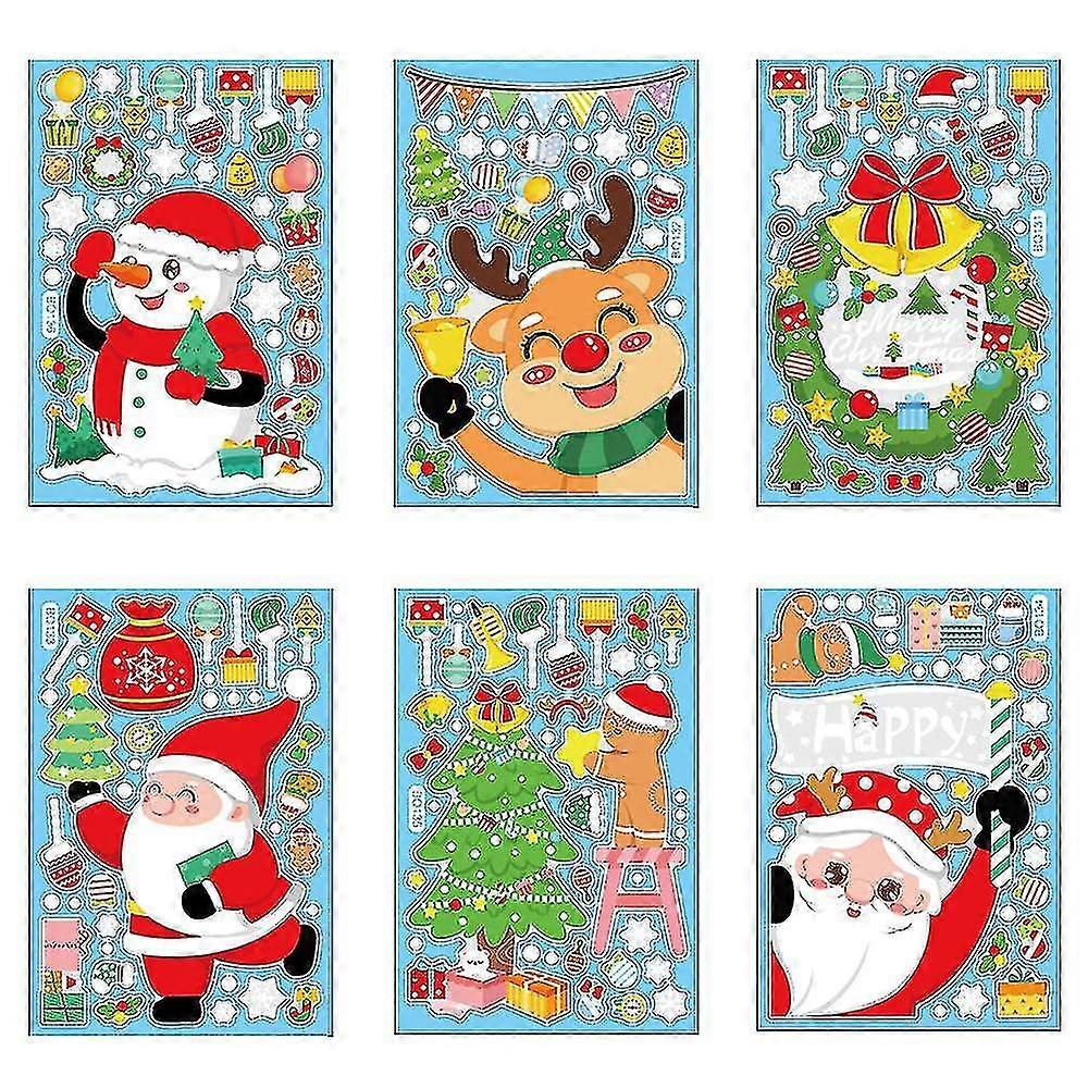 Christmas Window Clings, Snowman Window Clings Christmas Window Stickers For Christmas Window Decoration