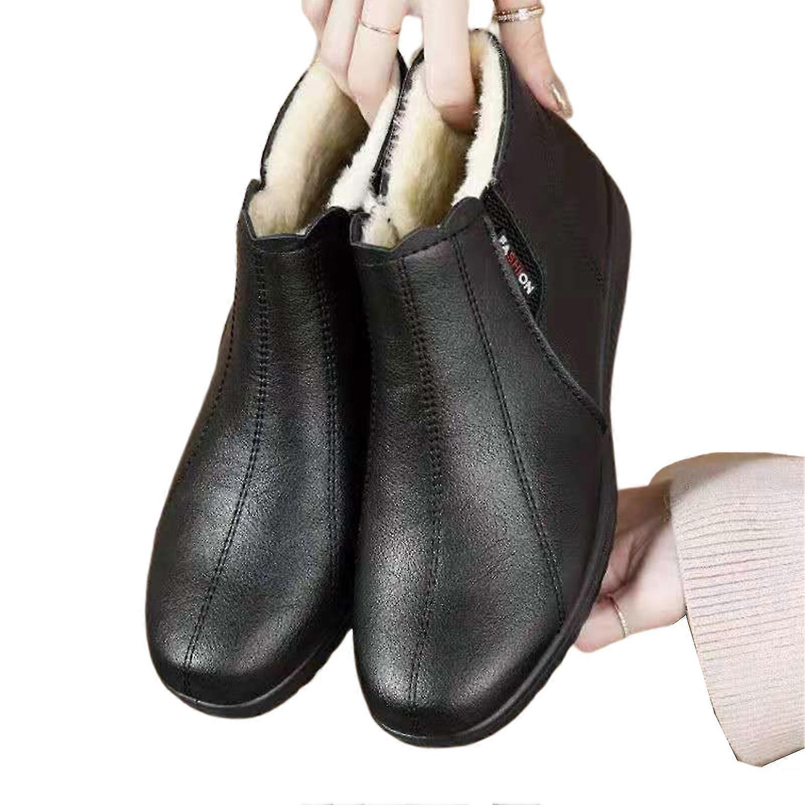 Women's Winter Boot Waterproof Pu Leather Ankle Booties Rain Boots For  Female Mother Daily Wearing Outfit | Fruugo UK