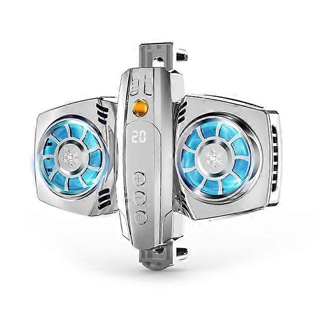 K4 Mobile Phone Radiator Semiconductor Temperature Display Dual Cooling Fan Cell Phone Cooler Heat Sink for Smart Phone