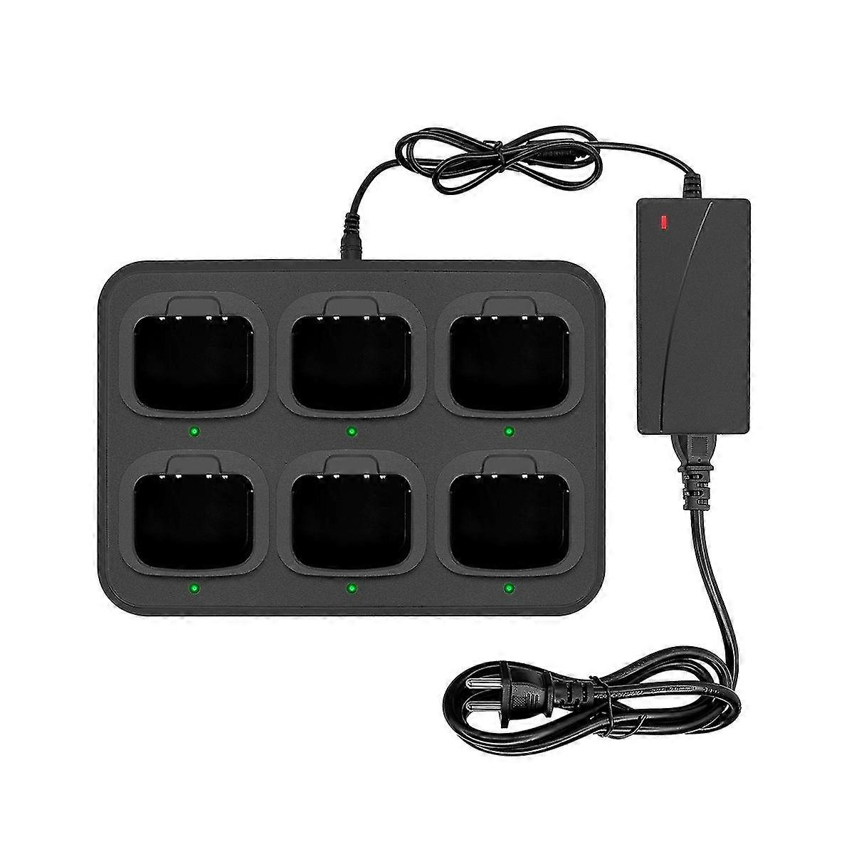 6 Way Multi-functional Charger Adapter Rapid Charging For -777 -3288s Walkie Talkie Two Way Radio E