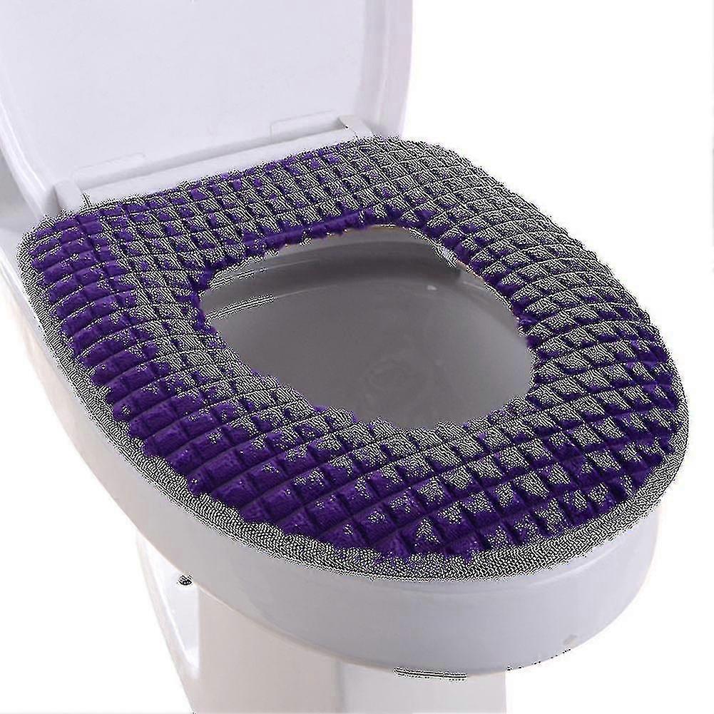 WC Sitzbezug Badezimmer Soft Dicker Wärmer Stretchable Washabl
