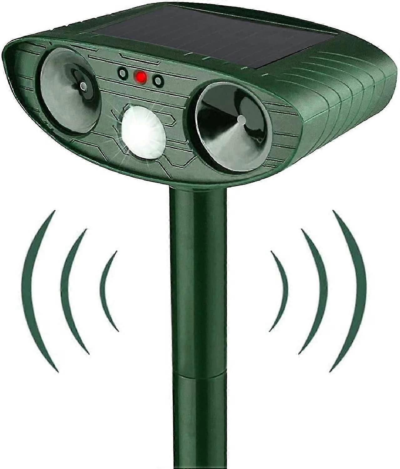 Ultrasonic Cat Repeller, Solar Powered Cat Repeller, Ultrasonic Rodent Repellent With Motion Sensor, Waterproof Outdoor Cat Repeller For Anti Cats Dog