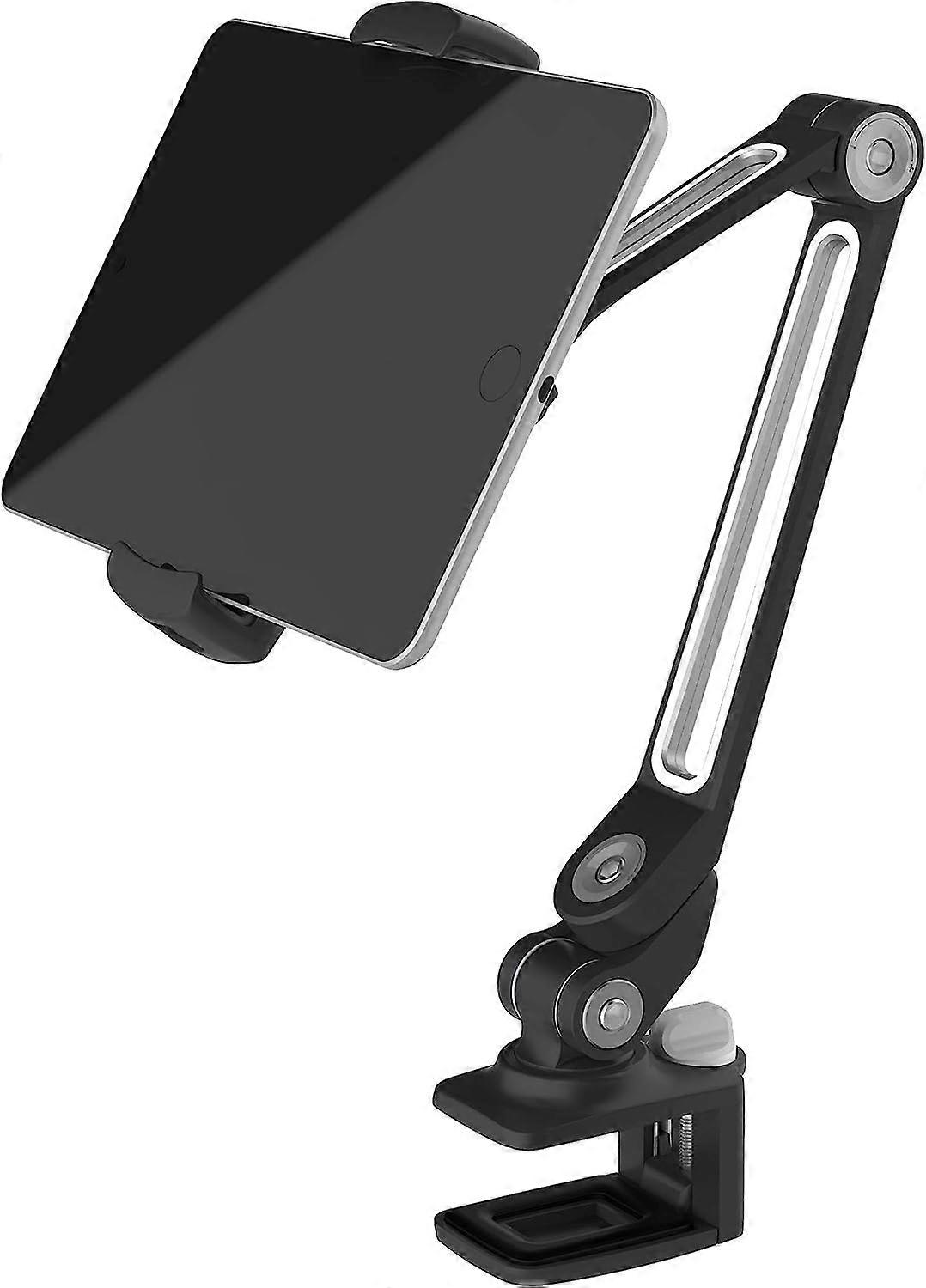 iPad Desktop Bracket, Flat and Multi-Angle Adjustable Bracket for 4.7"-13" Screens
