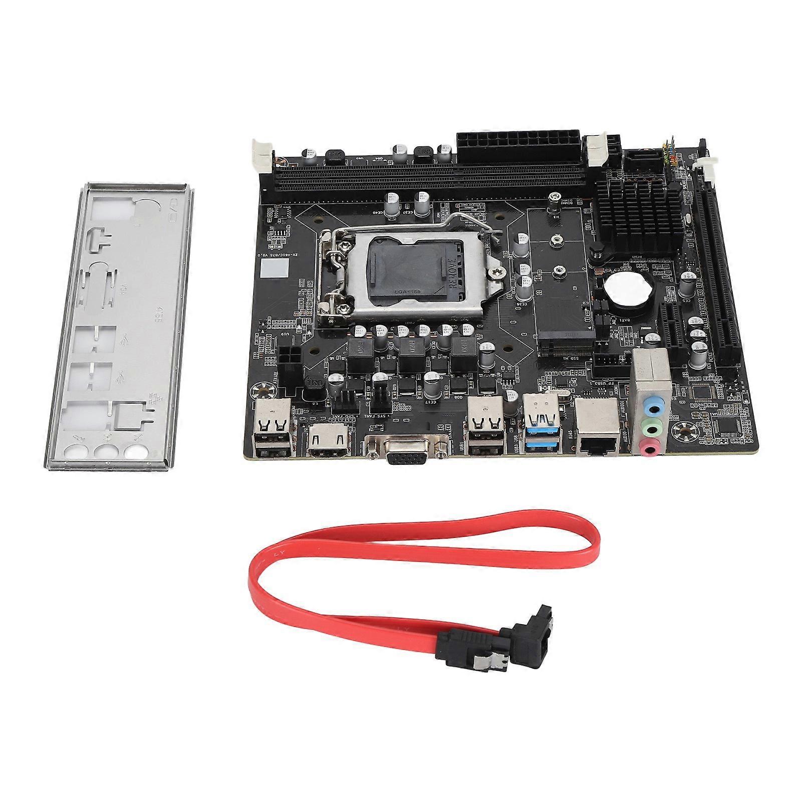 Scheda madre per computer desktop H61C LGA 1155 Pin DDR3 Dual Channel Gaming con 4 porte USB 2.0 e 2 porte USB 3.0 SATA 2.0