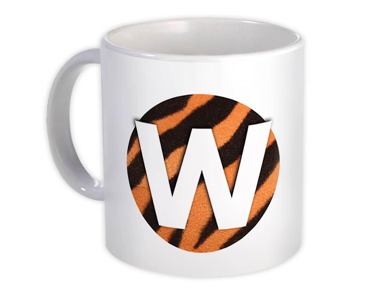 Gave krus: Monogram Brev W Tiger