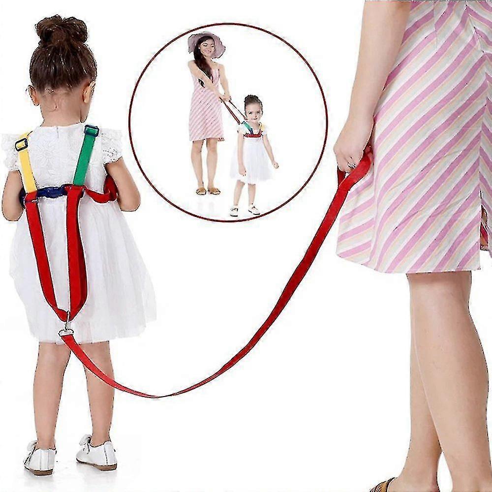 Child Harness, Safety Harness 2 In 1 Anti-lost Learn To Walk Adjustable Child Leash, Yellow / Green