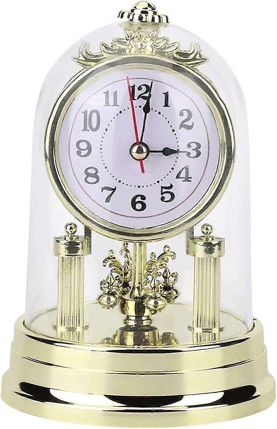 European Retro Style Living Room Clock, Digital Alarm Clock, Antique Silent Table Clock