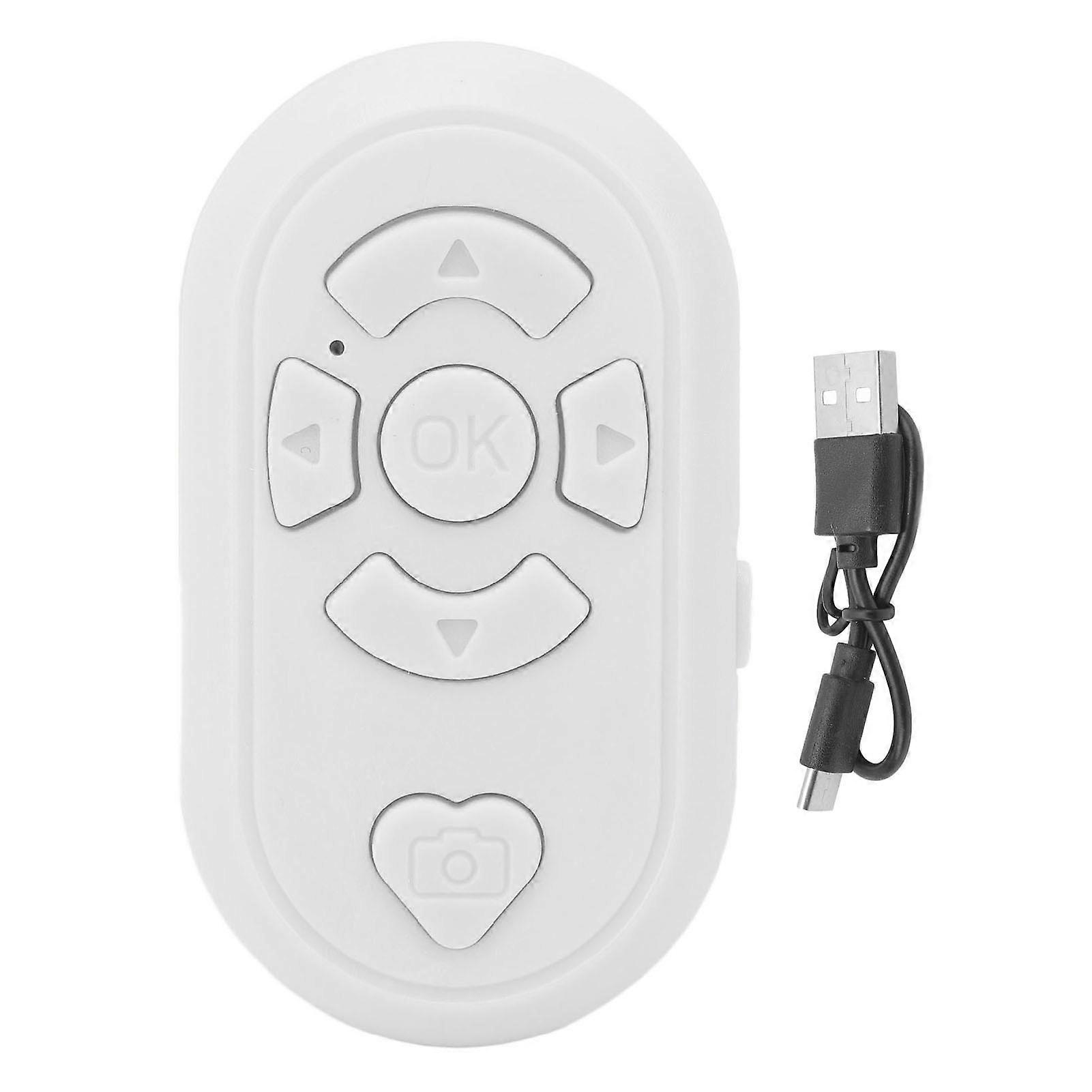 Phone Remote Control 32.8ft Wireless BT4.0 Hands Free Type C Charge Remote Shutter for Selfie Page Turning App(Shipped with built-in battery)