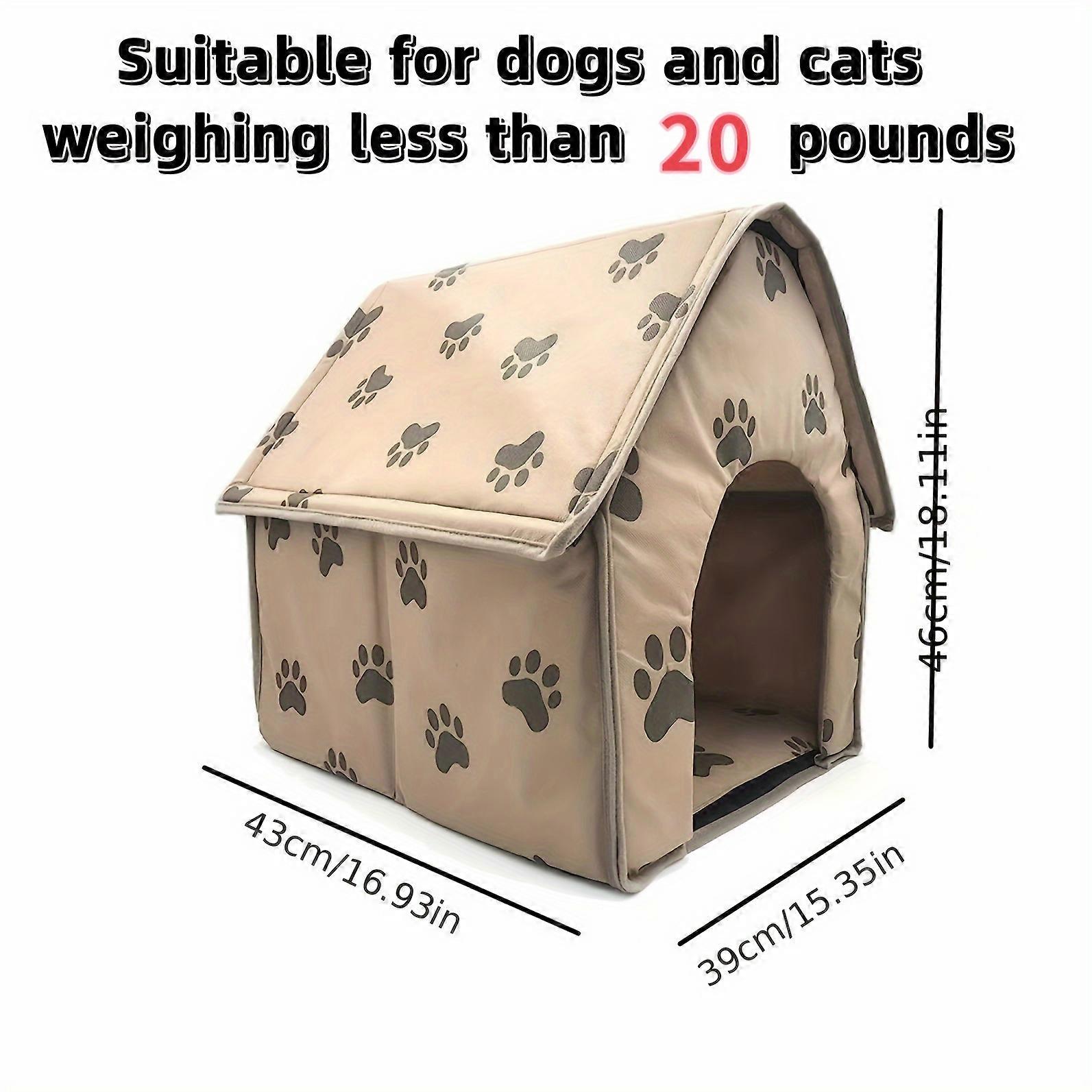 CozyFold - Compact Dog House Tent with Machine-Washable Cover, Perfect Small Footprint Kennel for Warm and Safe Sleep
