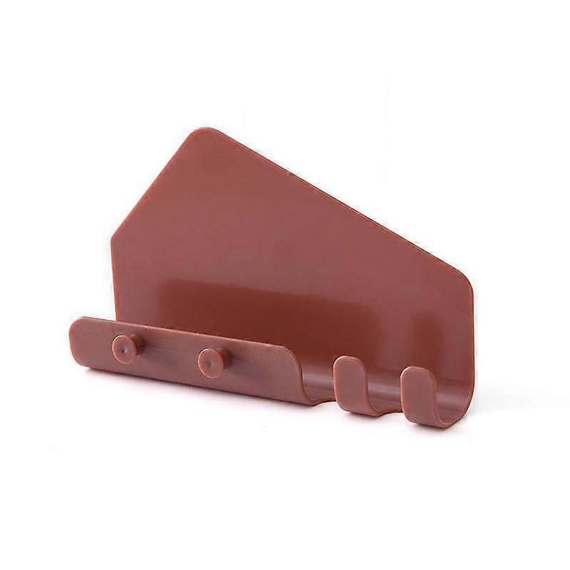Wall Mount Charger Mobile Phone Holder Hook Hanging Tab Charging Stand brown