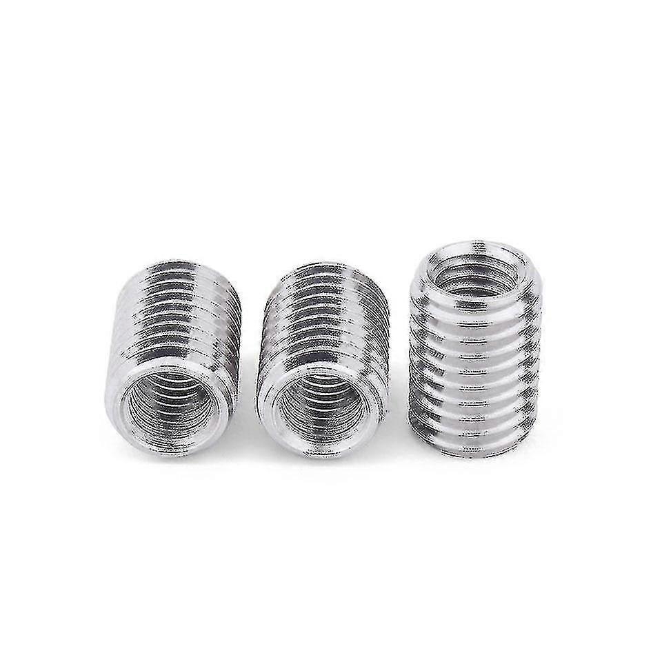 Outer M12 Inner M10 5pieces Inner Outer Threaded Hollow Tube Coupler Conveyer Sliver Adapter Screw