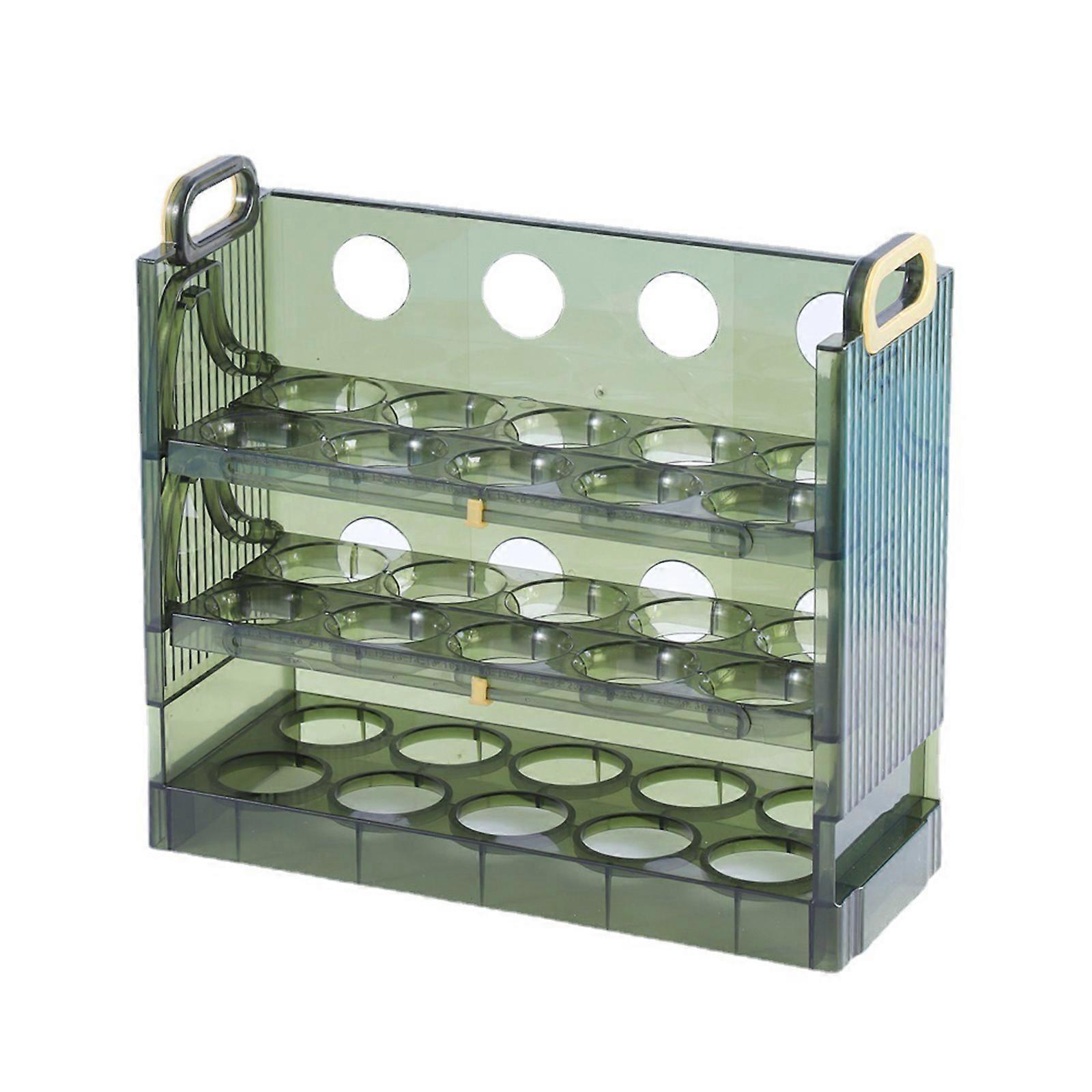 30 Capacity Egg Holder for Refrigerator 2/3 Drawers Egg Storage Container Organizer Bin