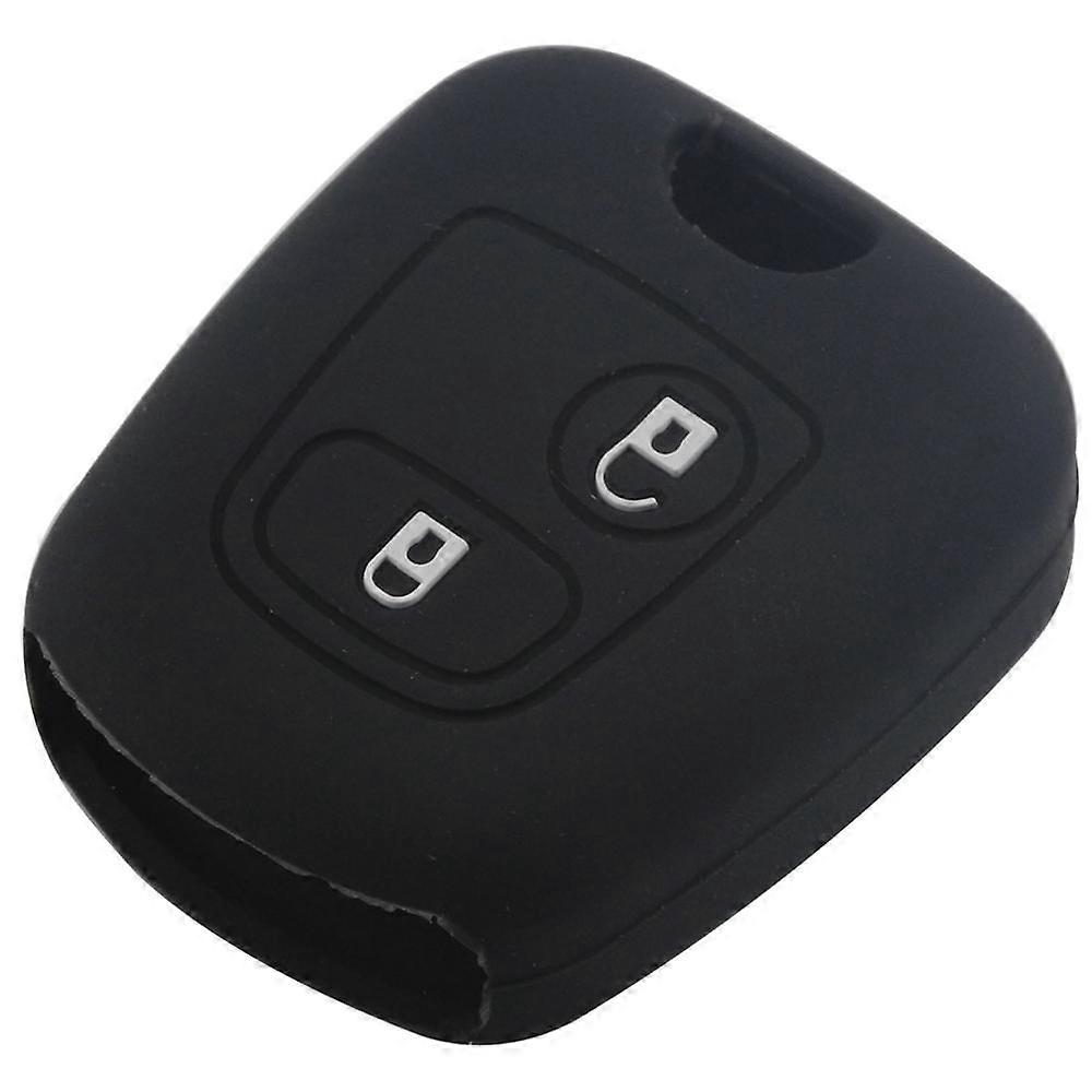 New Remote Car Key Silicone Rubber Case Cover For Peugeot 107 206 307 207 408 Key Protector Holder Shell 2 Buttons