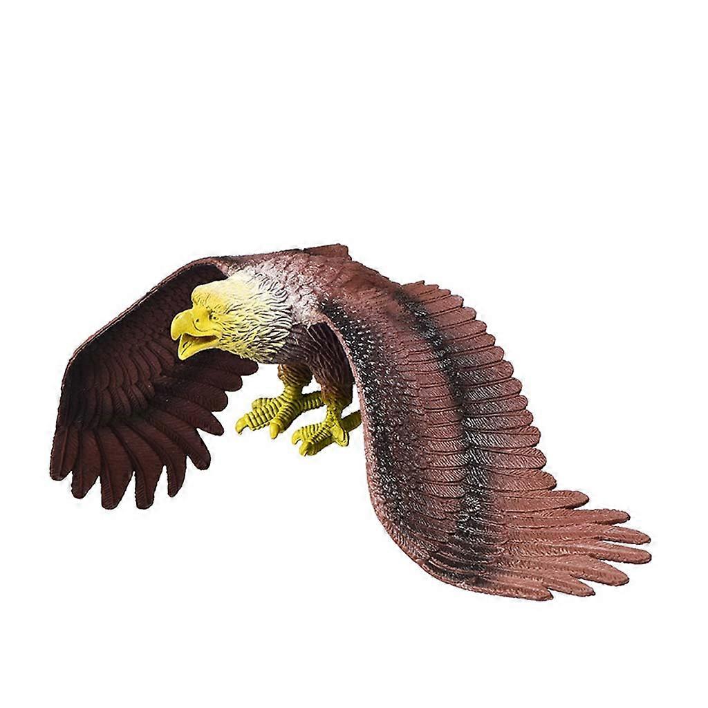 Simulation Eagle Model Figure Aquarium Glass Window Display Ornament Supplies