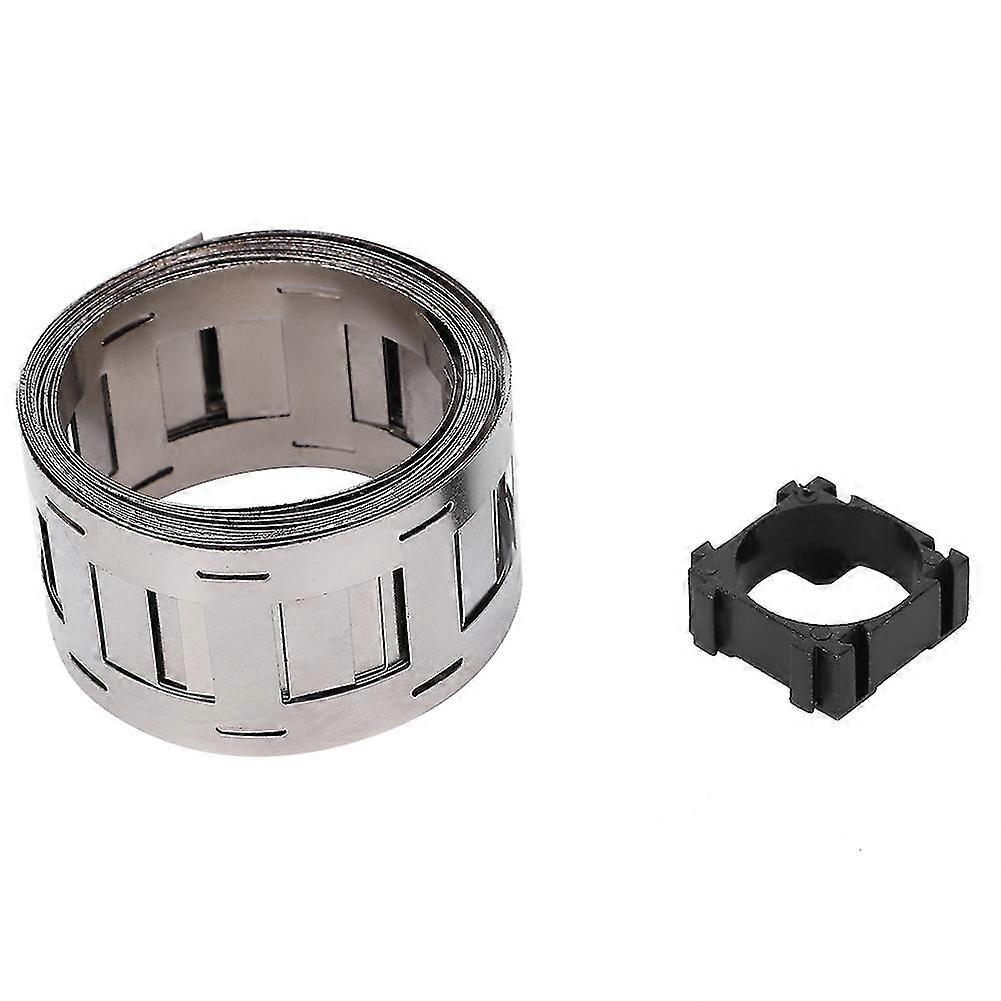 18650 Battery Holder 100pcs with Connecting Sheet 6.6ft Nickel Plated Splicing Bracket