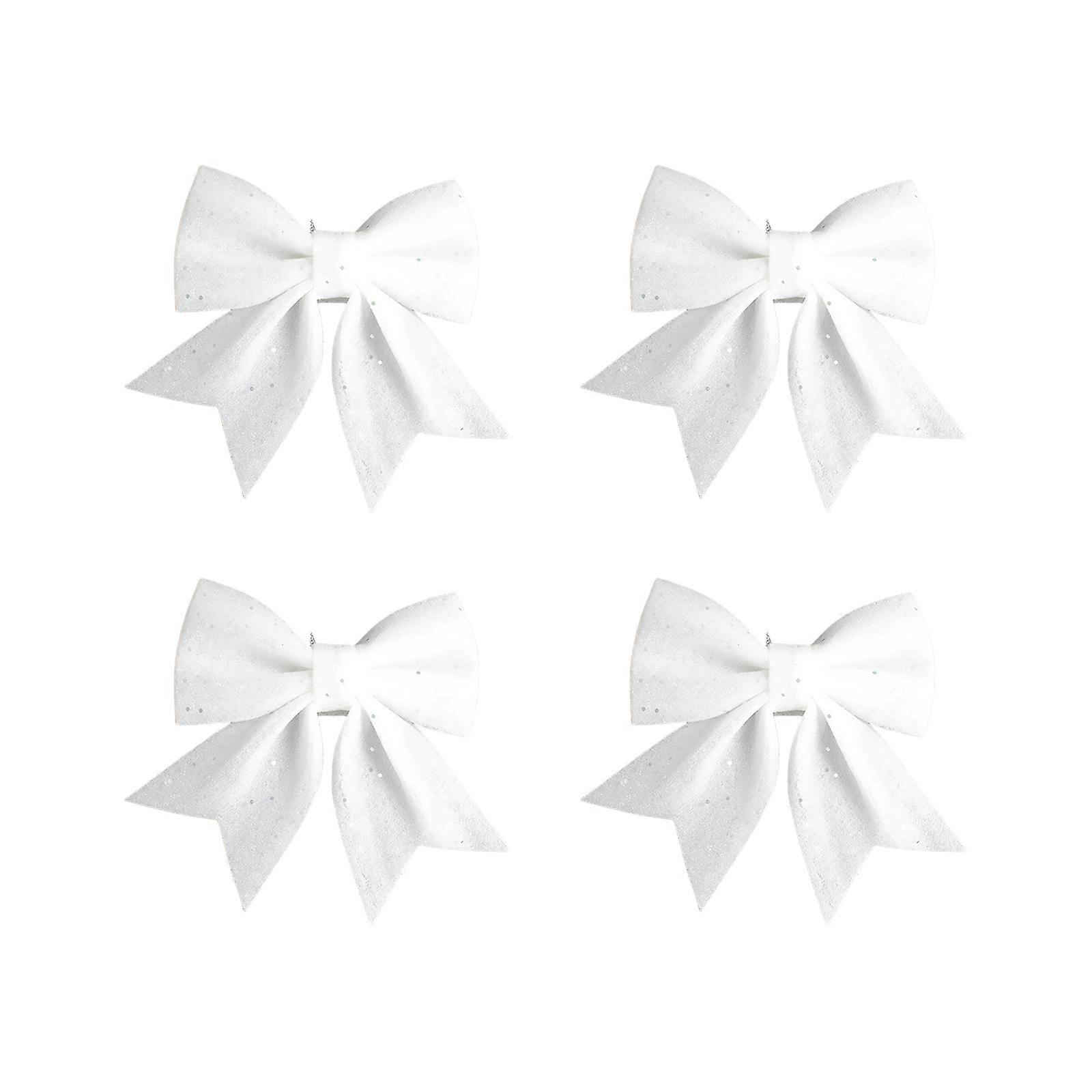 4PCS Bow Ornament Red Bowknot Pendant EPE Christmas Tree Decor Happy New Year