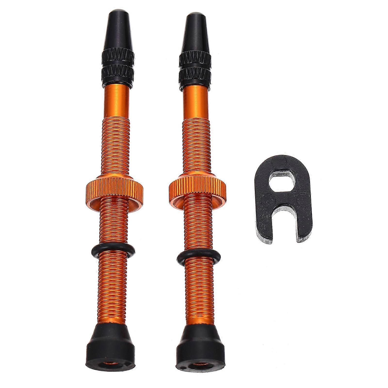 1ペアバイクタイヤバルブステム金属チューブレスバルブステムバイクタイヤバルブステム