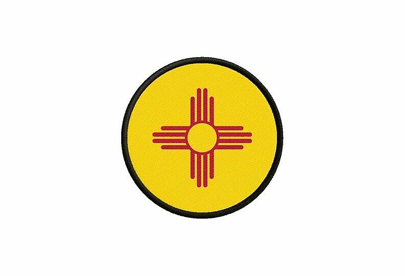 Patch badge American flag United States new mexico printed round