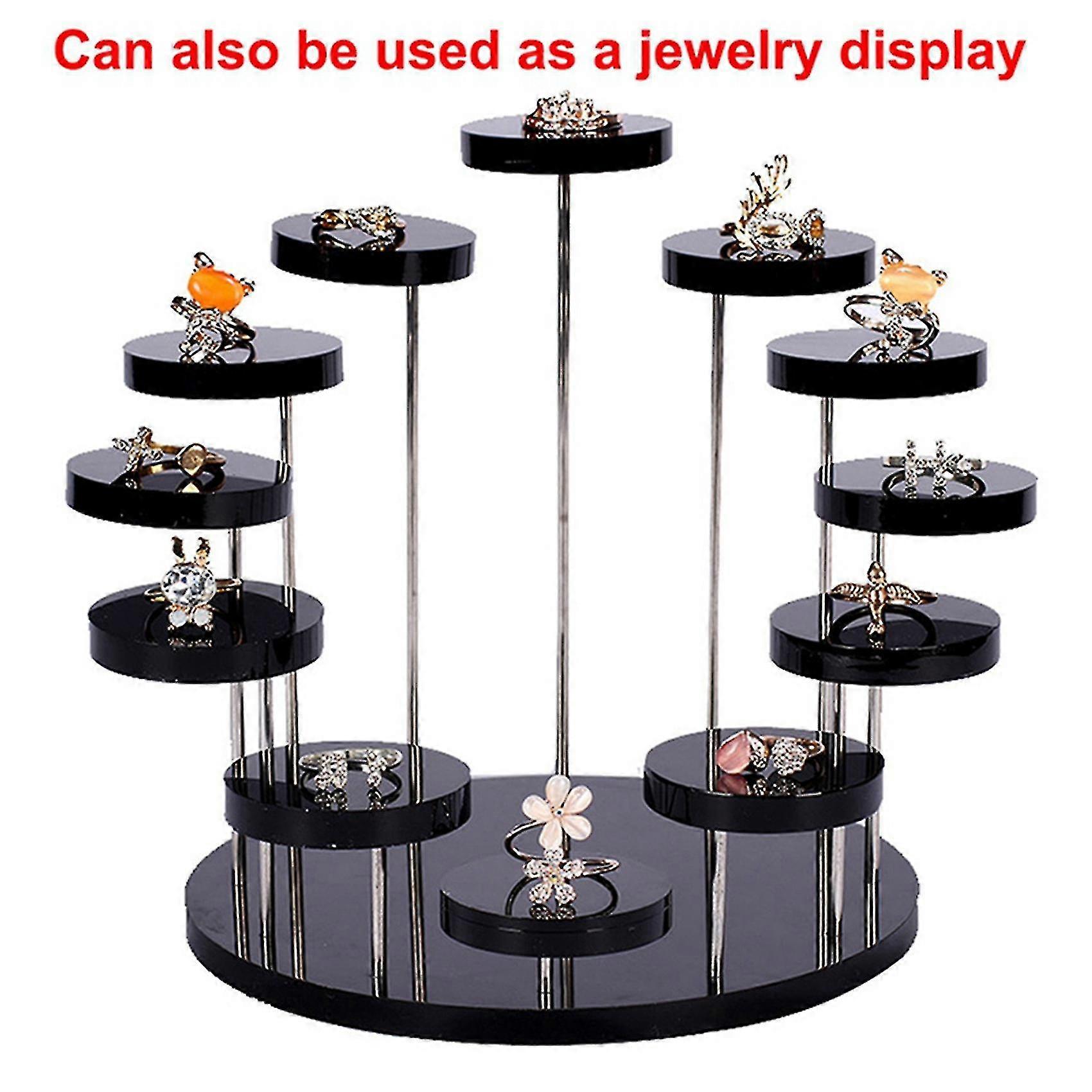 Cake Stand Acrylic Display Stand Compatible With Decoration Tools Black