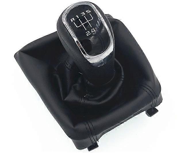 High Quality 5 Speed Car Gear Shift Knobs With Giator Leather Boot For Skoda Octavia II 09-12 YETI 09-12 Gear Knob
