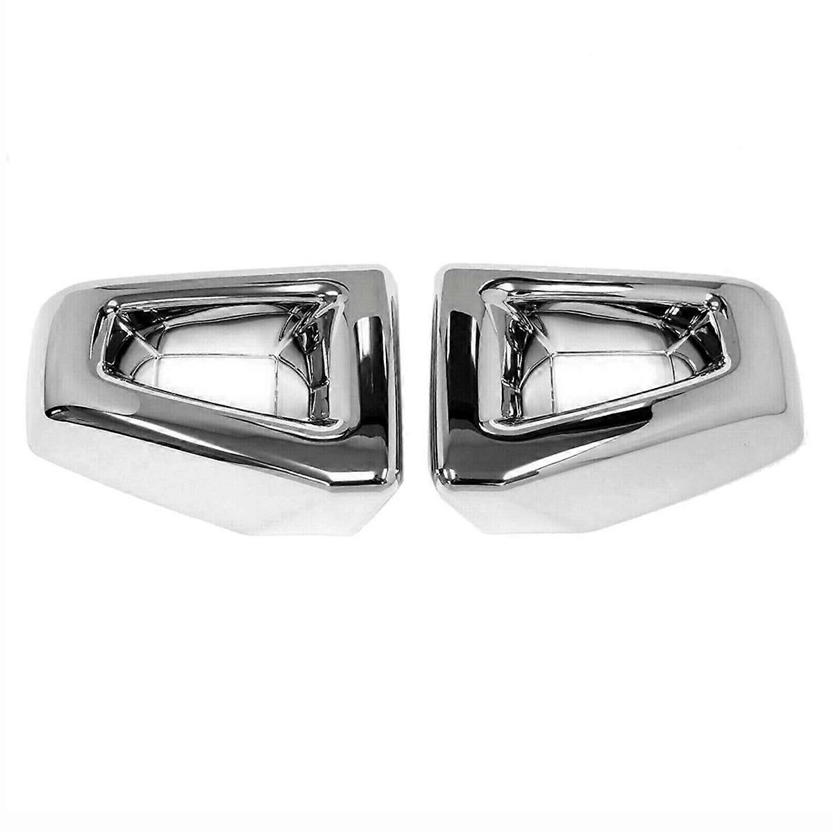 1Pair Car Front Bumper Corner Cover Trim Chrome for H2 SUV 2003-2009 Grill Racing End Cap Decorative Frame