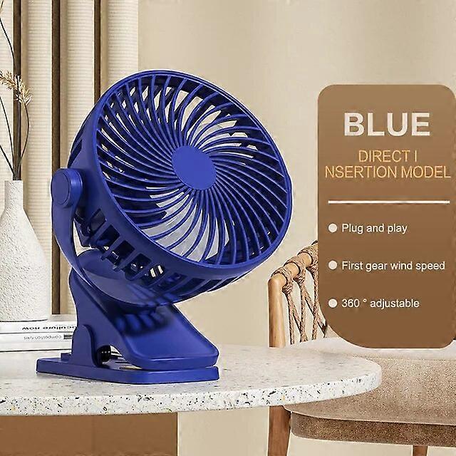 Powered Hand Fans Mini Hand Clip Fan Portable Quiet Desktop Electric Fan Usb Plug In 360Rotation Clip-On Type Cooling For Student Dormitory