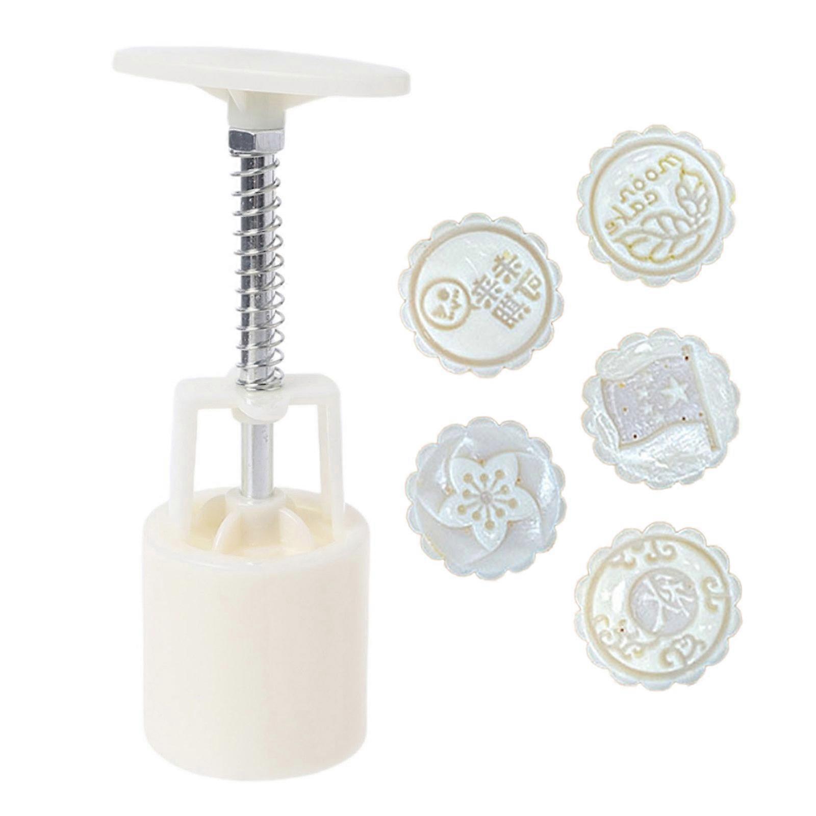 50 גרם DIY תבניות עוגת ירח תלת מימד צורת תבנית מילים סינית תבניות עוגת ירח לחץ בטוח