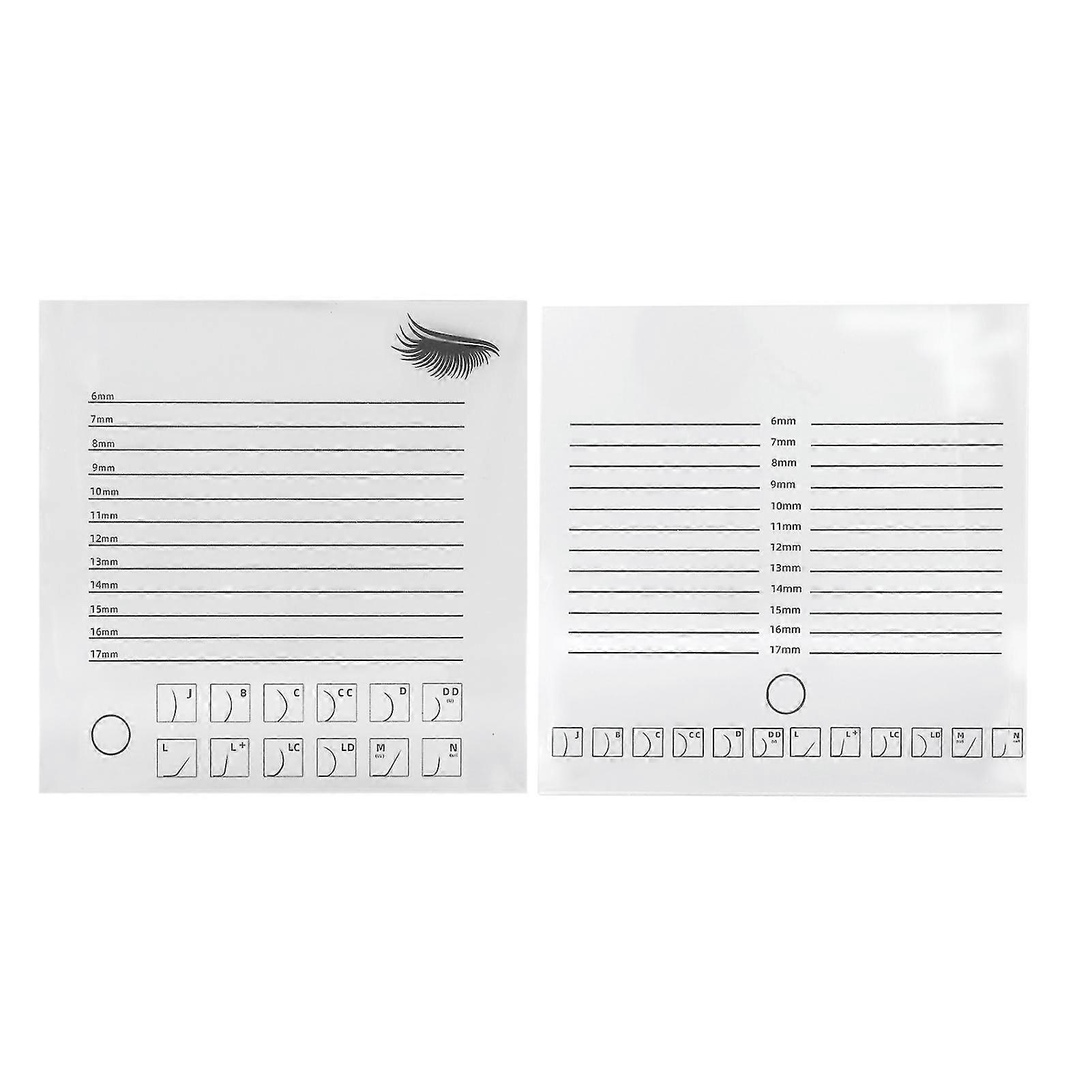 Transparent Eyelash Extension Holder Tray - Sinle Row Double Row with Scale