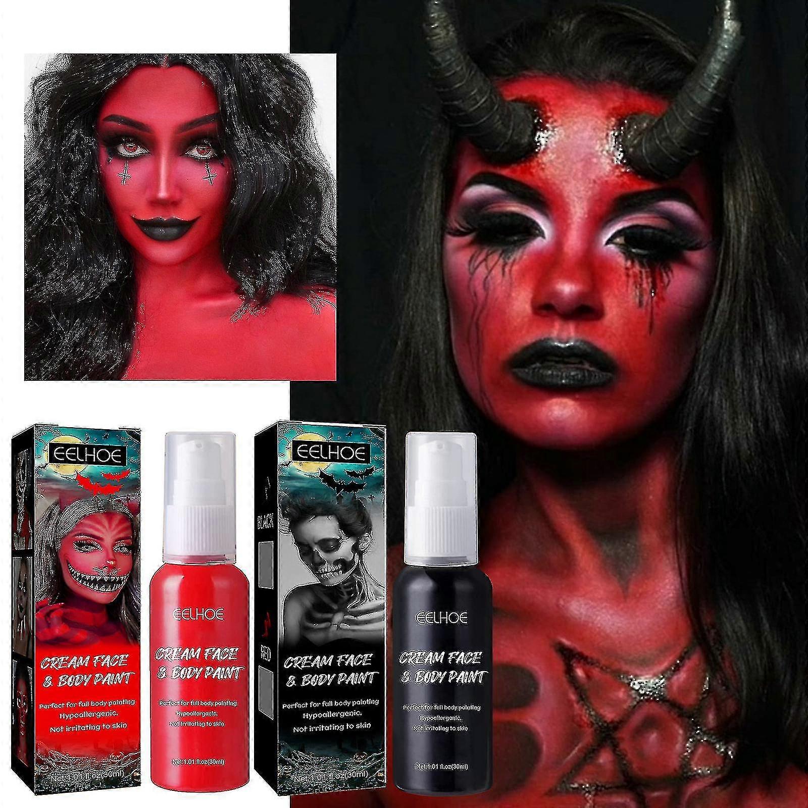 Halloween Body Paint Makeup for Masquerade Performance