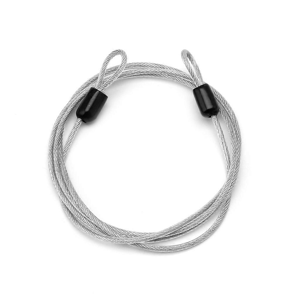 100cm/3.3ft 2mm Dia Outdoor Travel Security Cable Lock Safety Cable Lock Cable
