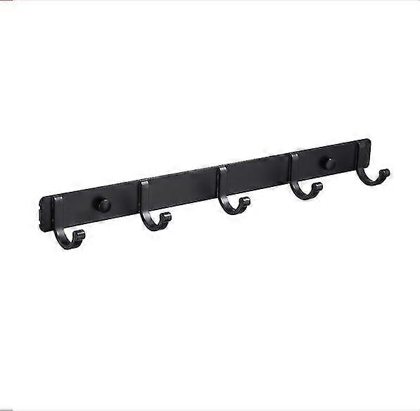 Wall-mounted Row Hook Behind The Space Aluminum Door 5 Hooks)