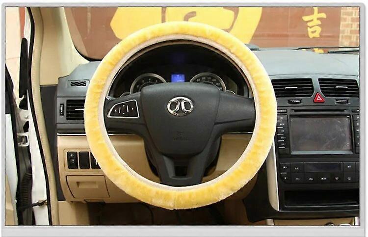 Skidproof Car Steering Wheel Cover With Needles And Thread Genuine Leather Cowhide Steering Wheel Cover 36 38 40CM