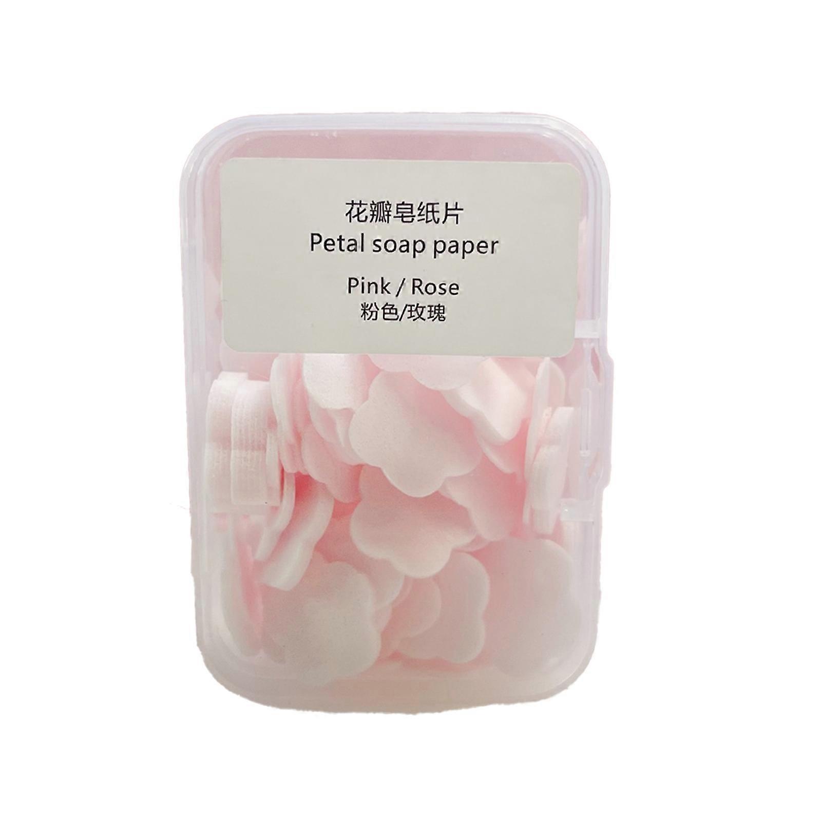 100Pcs/Box Soap Paper Eco-friendly Fragrant Corn Starch Effective Skin-friendly Soap Slice for Washing