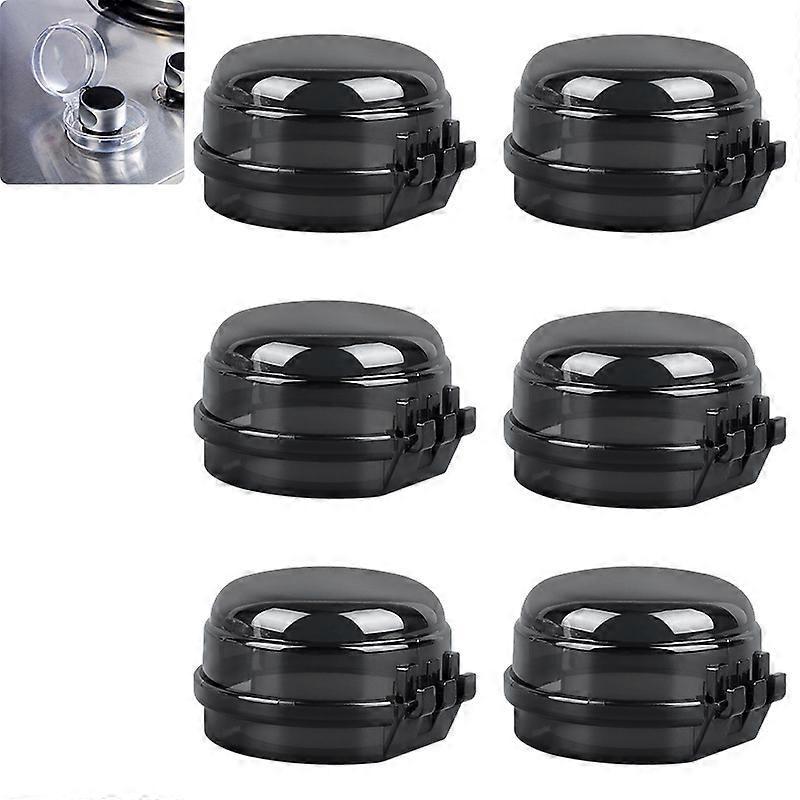 Child Proof Clear View Stove Knob Covers 6Pack