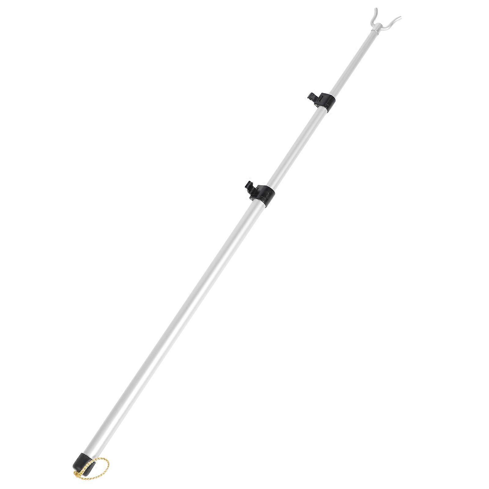 1PC Retractable Clothesline Pole Closet Hook Pole Adjustable Closet Pole Hook