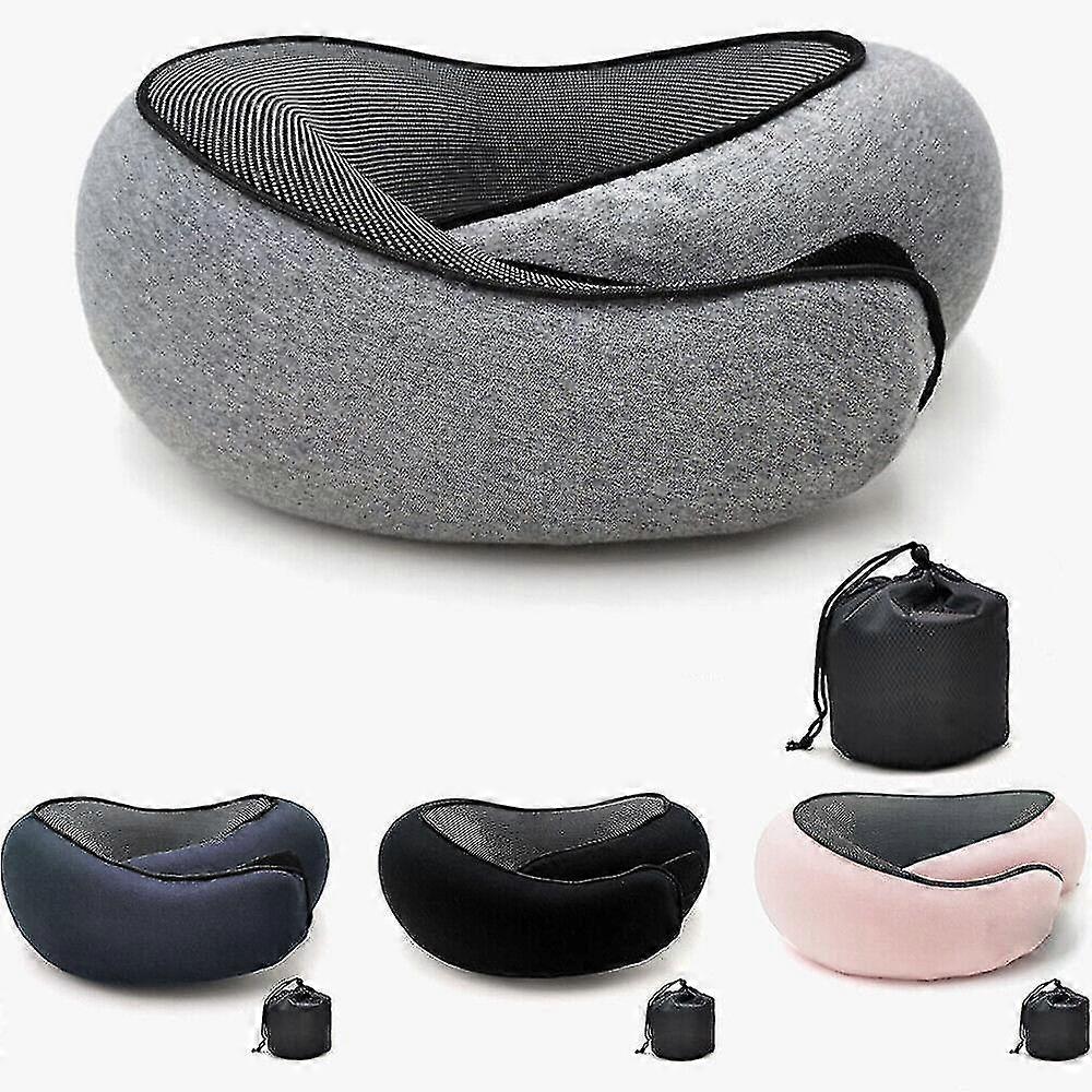 Safety Neck Pillow for Travel Memory Foam Comfortable &Breathable Soft U.Shaped,100% New