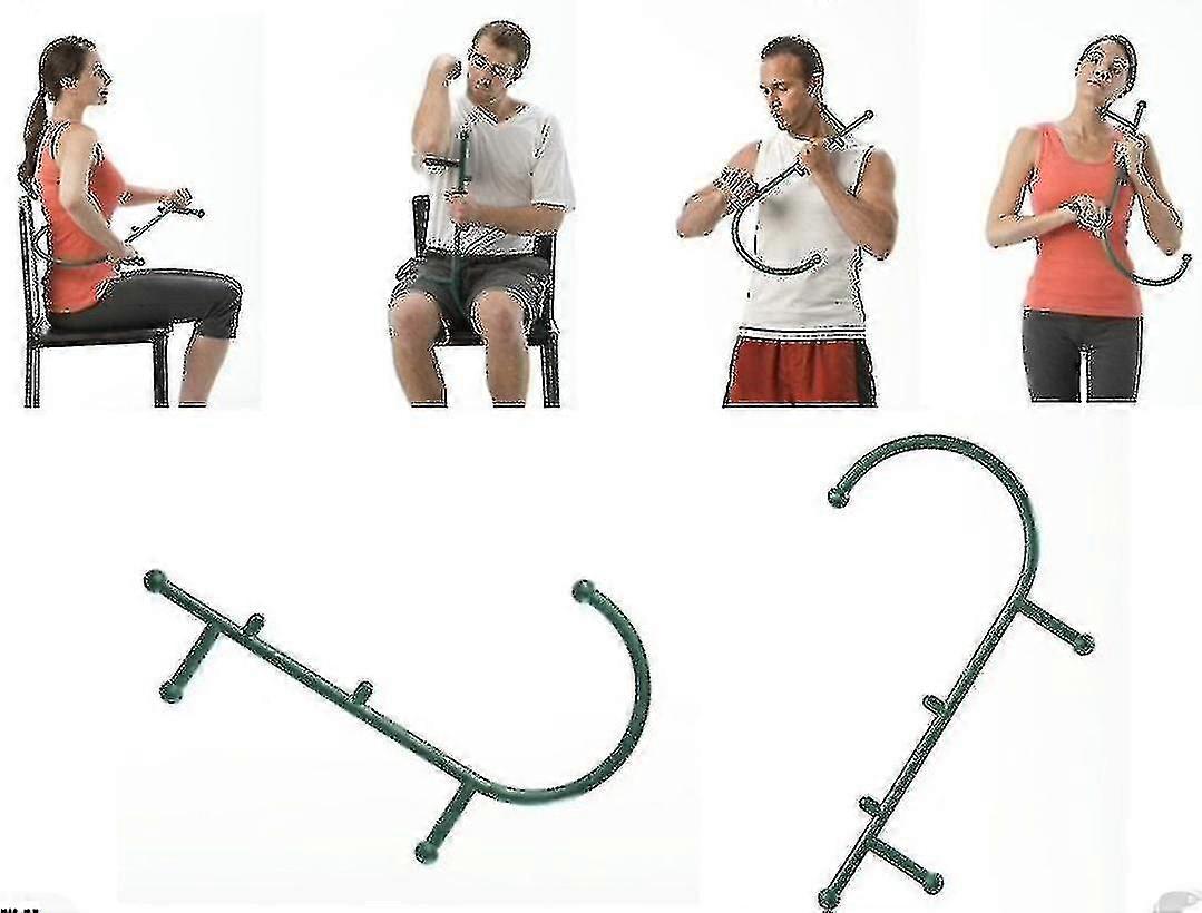 Thera Cane Trigger Point Tool Body Back Hook Neck Muscle Pressure Self-massage